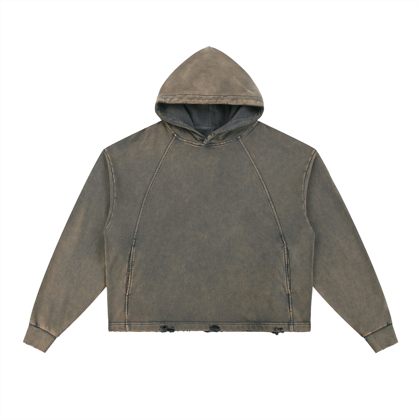CRY ME A RIVER - Frayed Vintage Hoodie - Image 2