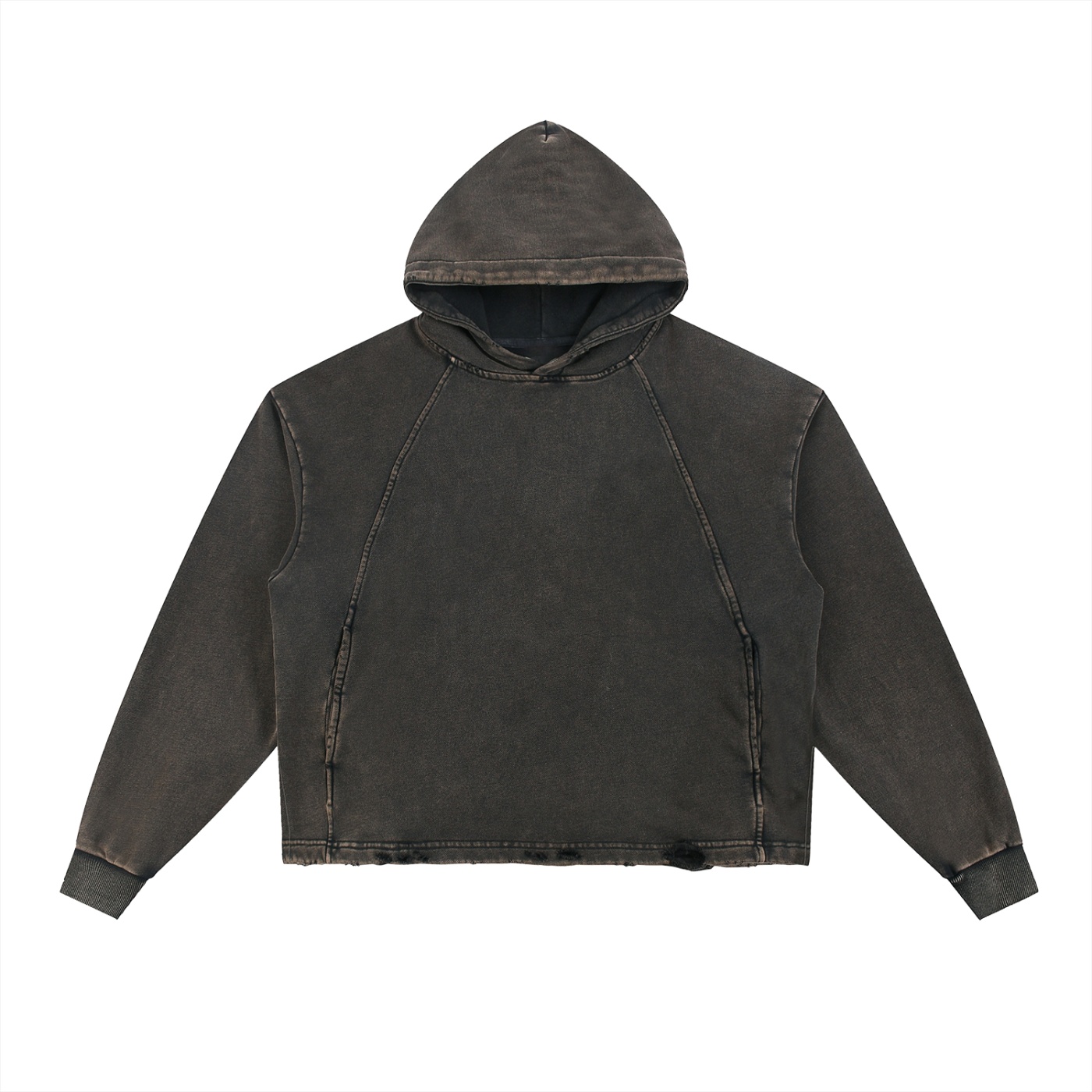 CRY ME A RIVER - Frayed Vintage Hoodie - Image 3